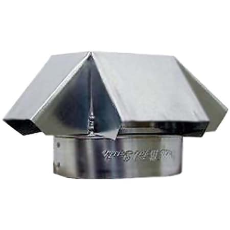 Gray Metal Gray Metal 6-327 6 in. Galvanized Round Vent Cap 6-327
